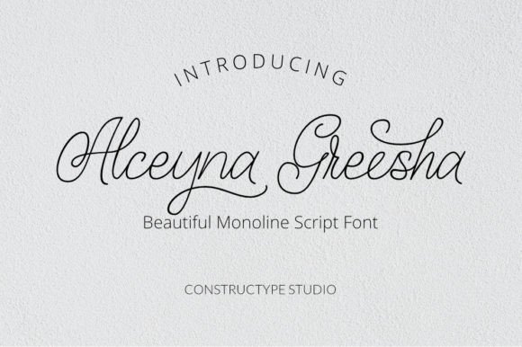 Alceyna Greesha: A Handwritten Font for Thoughtful Design