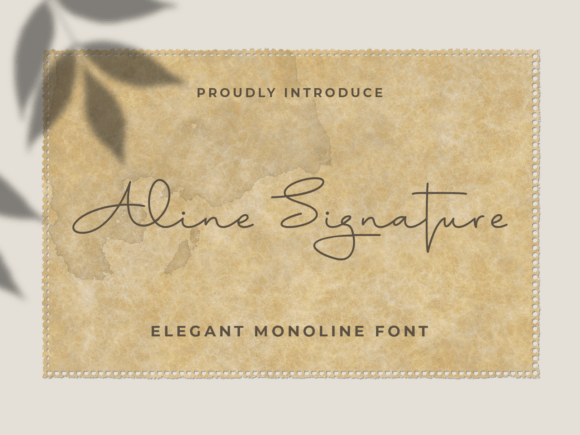 Aline Signature: Elevating Brand Design with a Modern Script Font