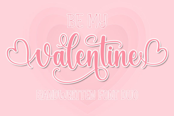 Be My Valentine Font for Web Design