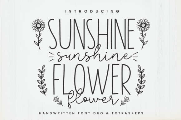 Boost Your Campaign with the Sunshine Flower Typeface