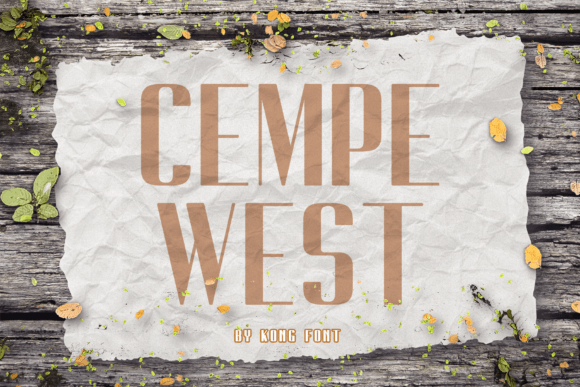 Cempe West Font for Handmade Creations