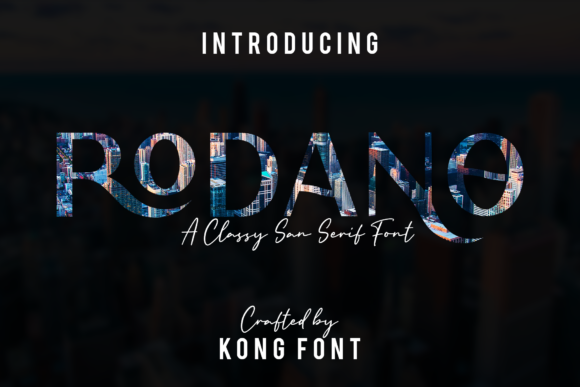 Discover Rodano: A Playful Sans Serif Font for Creative Branding
