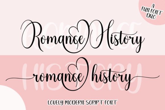 Enhance Your Brand with the Romance History Font Duo