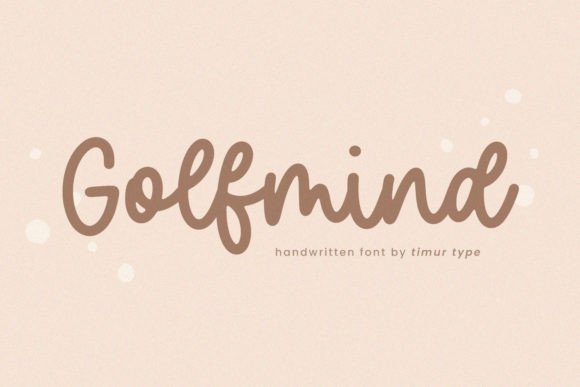 Golfmind: A Handwritten Font for Polished Branding