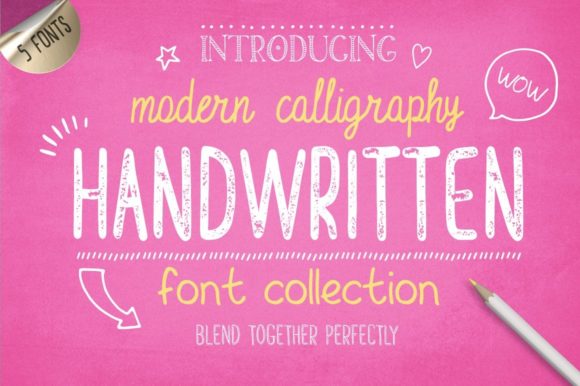 Handwritten Font Collection for Branding That Feels Real
