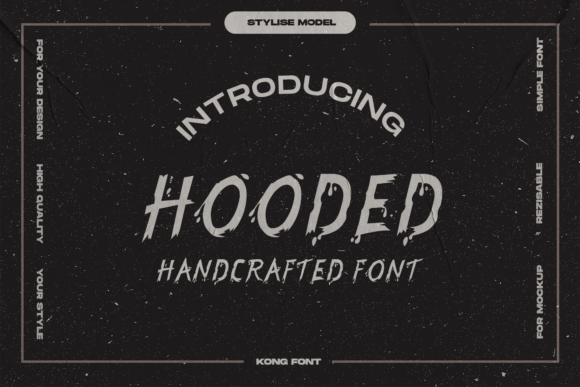 Hooded Font for Handmade Creations