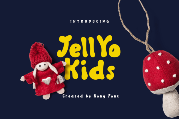 Jellyo Kids Font for Playful Editorial Design