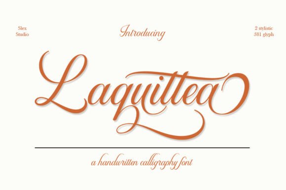 Laquittea: A Modern Script Font for Digital Branding