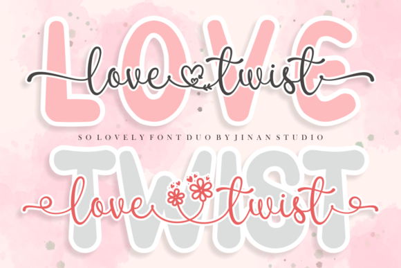 Love Twist Duo: A Stylish Font for Your Business Branding