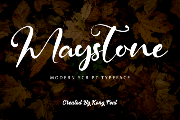 Maystone: A Playful Script Font for Editorial Design