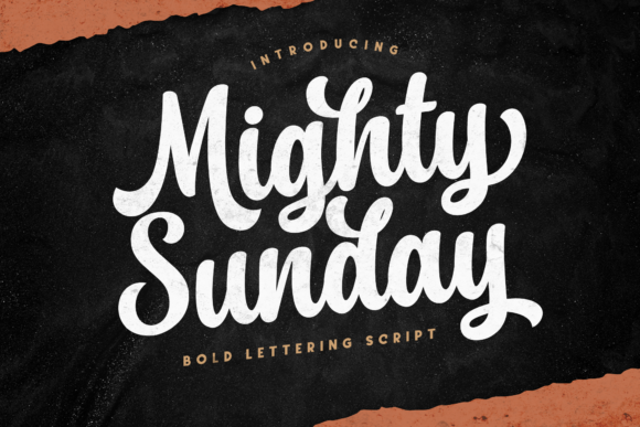 Mighty Sunday: A Bold Script Font for Modern Branding