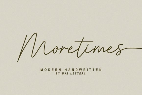 Moretimes Font for Professional Branding