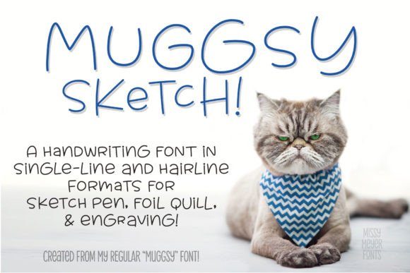 Muggsy Sketch Single Line for Campaign Creativity