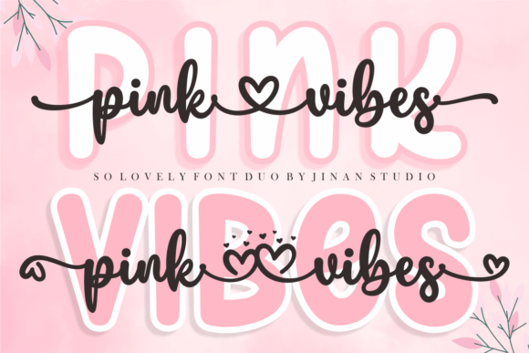 Pink Vibes Duo: A Stylish Font for Modern Web Projects