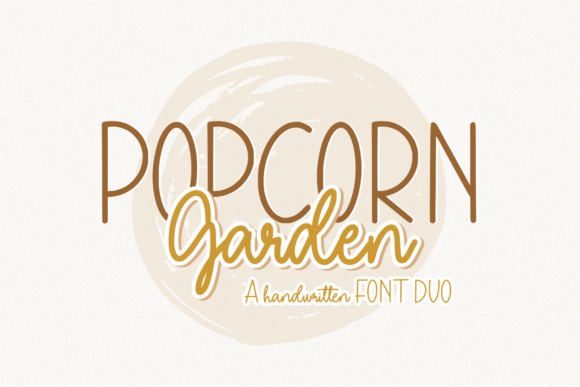 Popcorn Garden Duo for Business Branding