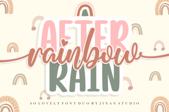 Rainbow After Rain Font for Business Branding