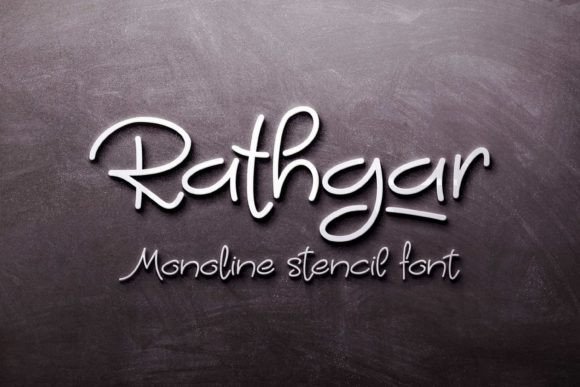 Rathgar Stencil: A Handwritten Typeface for Modern Editorial Design