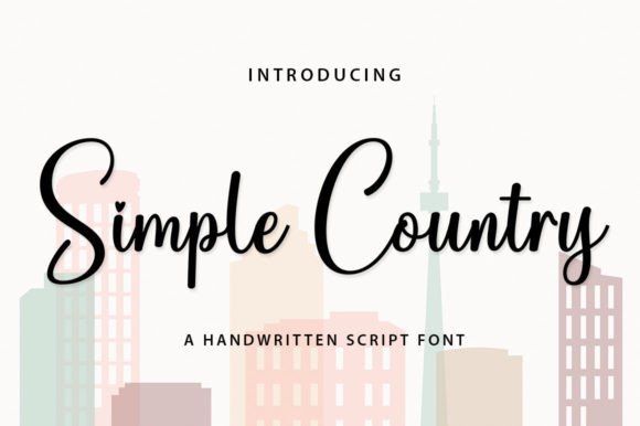 Simple Country: A Delicate Script Font for Elegant Web Design