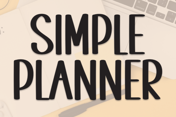 Simple Planner: A Casual Font for Creative Branding