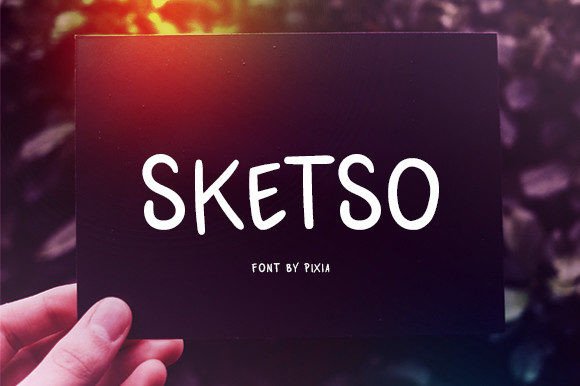 Sketso: A Handwritten Font for Bold Branding