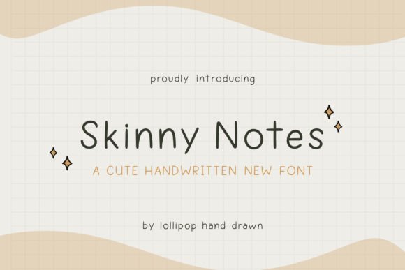 Skinny Notes: A Playful Handwritten Font for Editorial Design