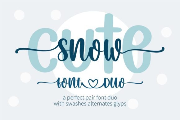 Snow Cute Duo: A Versatile Font for Modern Campaigns