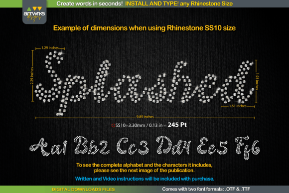 Splashed Script Font for Handmade Creations