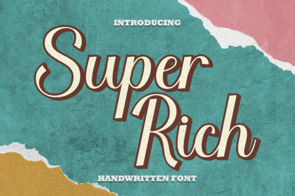 Super Rich: A Delicate Script Font for Web Design
