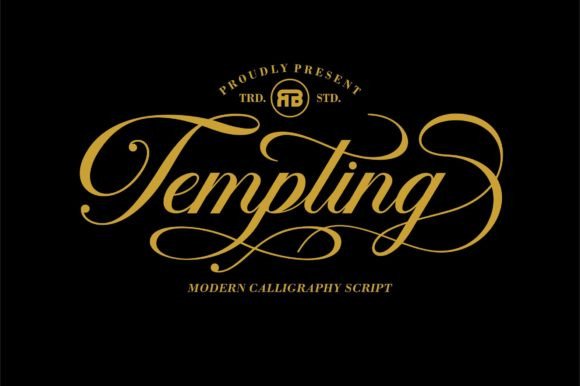 Tempting Script Font Review for Brand Design
